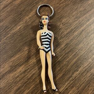 Barbie Striped Swimsuit Keychain